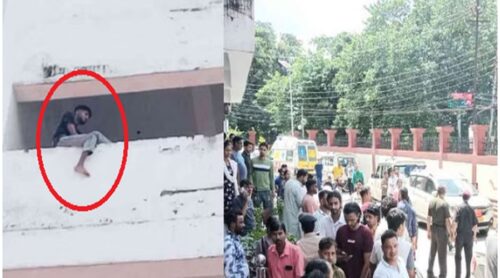 दून अस्पताल की तीसरी मंजिल पर चढ़ा युवक, देने लगा कूदने की धमकी